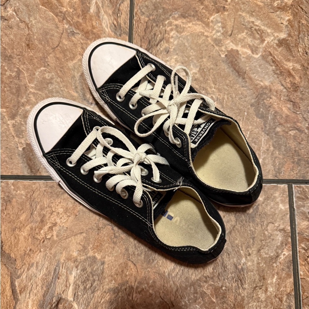 Converse Black and White Canvas Sneakers